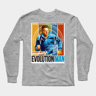 Evolution Man 1970s Long Sleeve T-Shirt